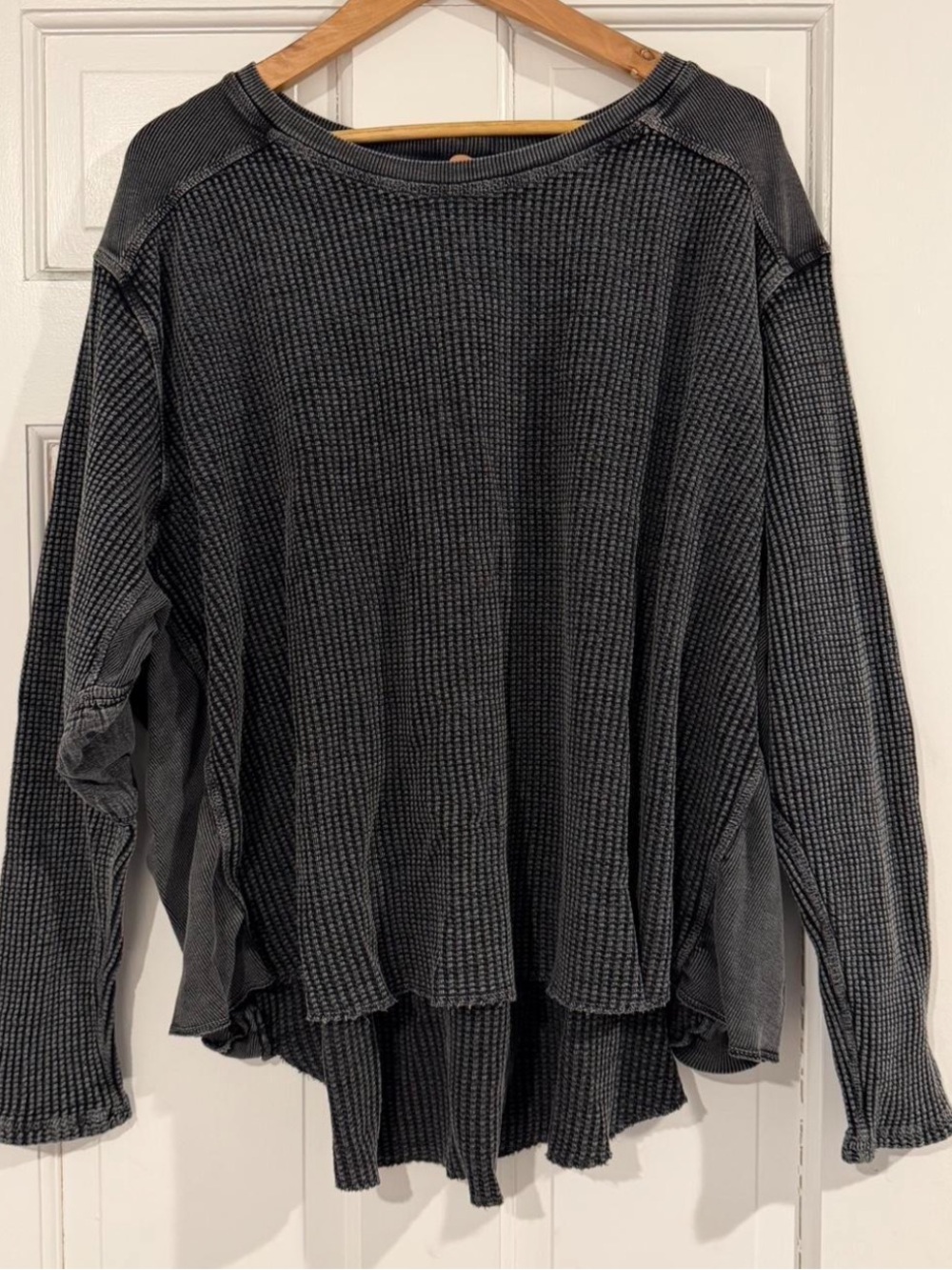 NWT Free People long sleeve grey shirt